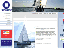 Tablet Screenshot of leesails.net